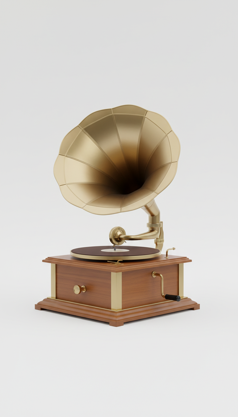 Polished Metal Limited Edition Gramophone