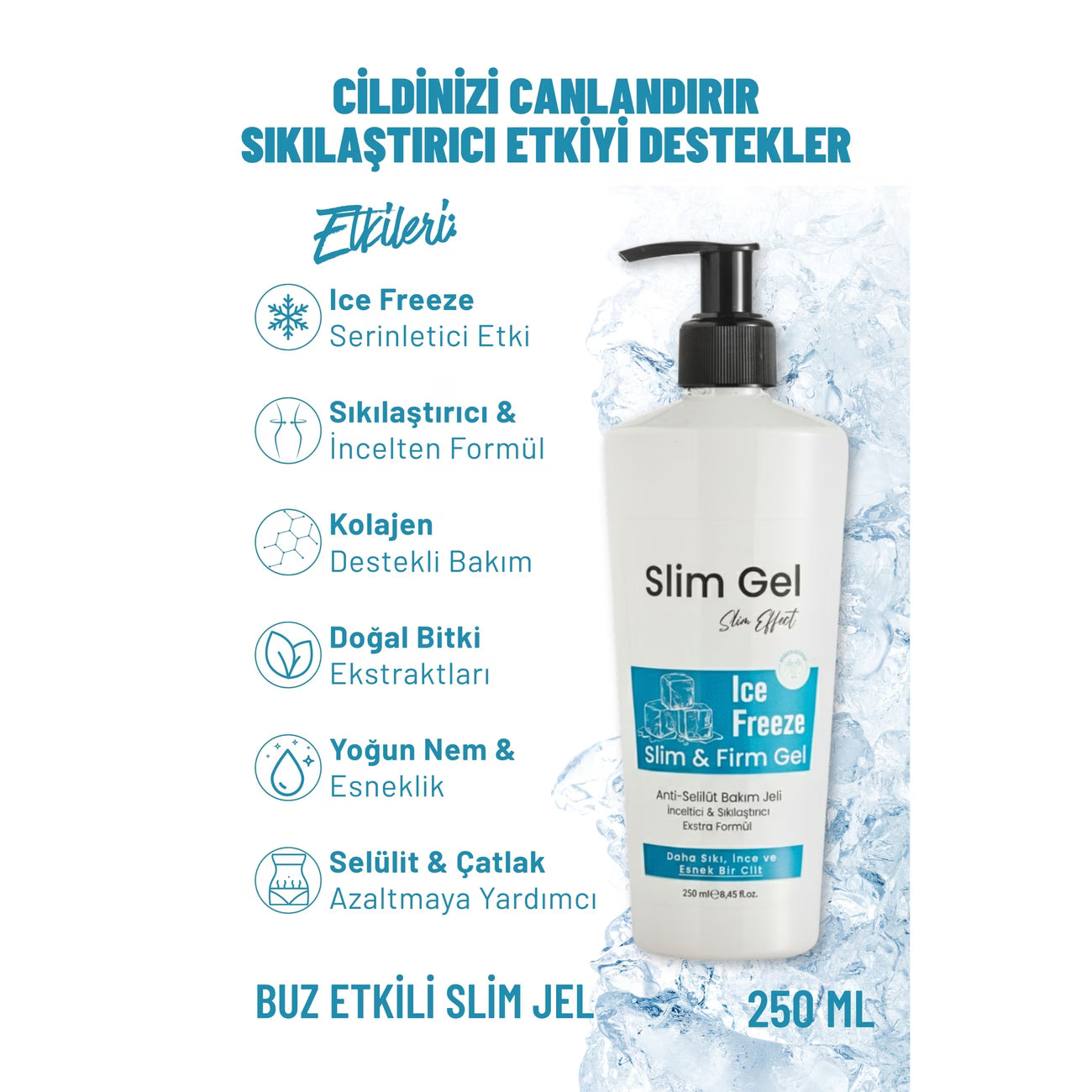 Bölgesel Vücut Bakım Buz İce Jel (Soğuk Lipoliz Slim Jel)