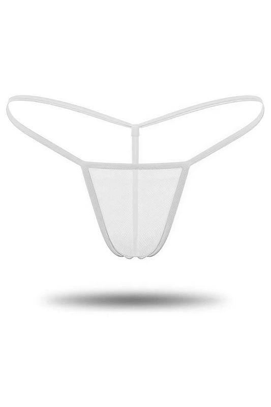 3'lü Renkli Transparan Tül String Tanga TM0369