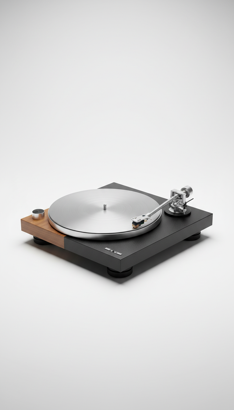Restored Vintage Walnut Turntable