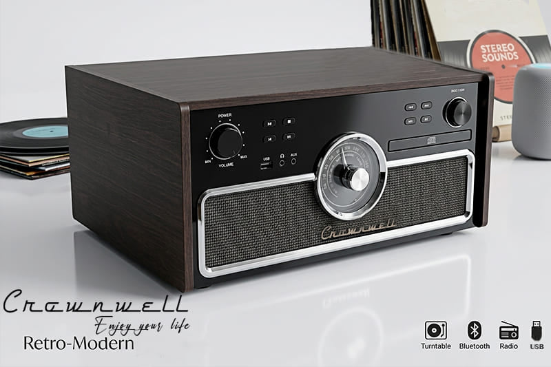 Crownwell Nostaljik Tasarımlı Çok Fonksiyonlu Pikap - CWG002