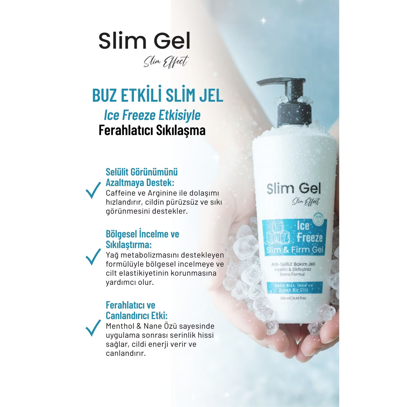 Bölgesel Vücut Bakım Buz İce Jel (Soğuk Lipoliz Slim Jel)