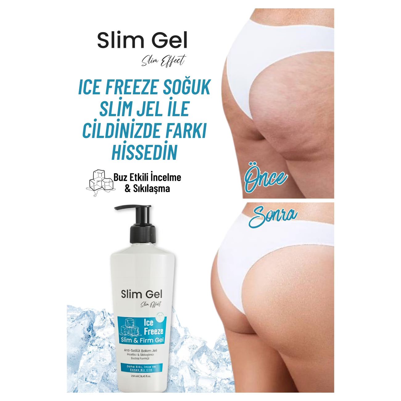 Bölgesel Vücut Bakım Buz İce Jel (Soğuk Lipoliz Slim Jel)